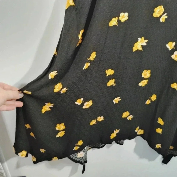 Sz L Knox Rose Dress Sleeveless Sharkbite Handkerchief Hem Large - Picture 5 of 12